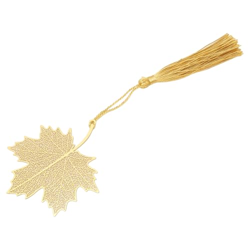 Maple Leaf Lesezeichen, Exquisite Hohlvene -Lesezeichen mit Quasten, Messingmetall mit Goldbeschichtung, 1 Stück für die Meisten Szenen, Einzigartiges Design, Romantisches Symbol, Vielseitiges, Maple Leaf Lesezeichen, Exquisite Hohlvene -Lesezeichen mit Quasten, Messingmetall mit Goldbeschichtung, 1 Stück für die Meisten Szenen, Einzigartiges Design, Romantisches Symbol, Vielseitiges, von BAOFUYA