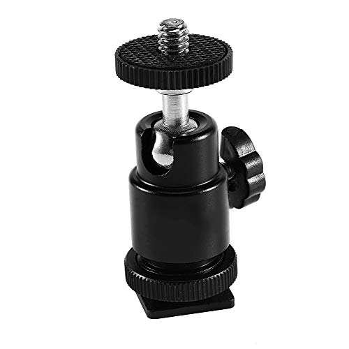 Stativkugel Kopf, Ball -Kopf Kamera Montieradapter, Rotation, Aluminiumlegierung, 1/4 Faden, Heißschuhhalteradapterring, DSLR Kamera, Camcorder, LED Videolicht, Stativ, Rotation Stativkugel Kopf, Ball -Kopf Kamera Montieradapter, Rotation, Aluminiumlegierung, 1/4 Faden, Heißschuhhalteradapterring, DSLR Kamera, Camcorder, LED Videolicht, Stativ, Rotation von BAOFUYA
