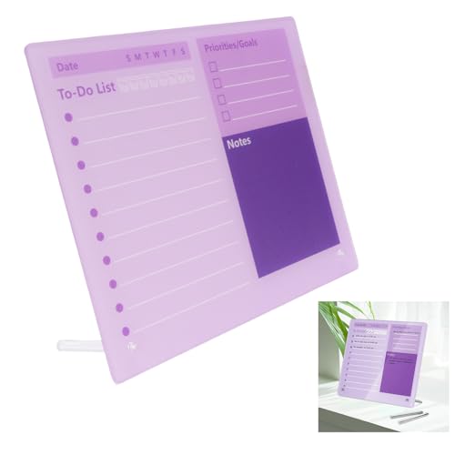 Trockener Erase -Planer -Board, Desktop -Kalender Ausreichend Schreibraumsicherheit und Lang Anhaltende Acrylplan -Karte für Bürozubehör für Bürozubehör (30 * 25CM) von BAOFUYA