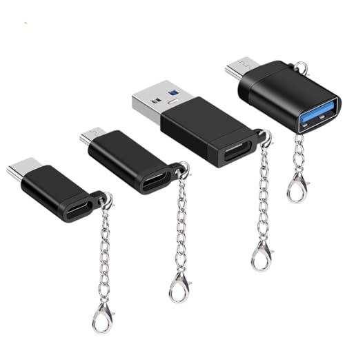 USB C Adapter Micro, USB 3.0-Buchse auf Typ C-Stecker, [4 Pack] USB Typ C Konverter OTG Ladekabel Adapter für Samsung Galaxy, Huawei, LG,Smartphone usw von BAOHUASHUN