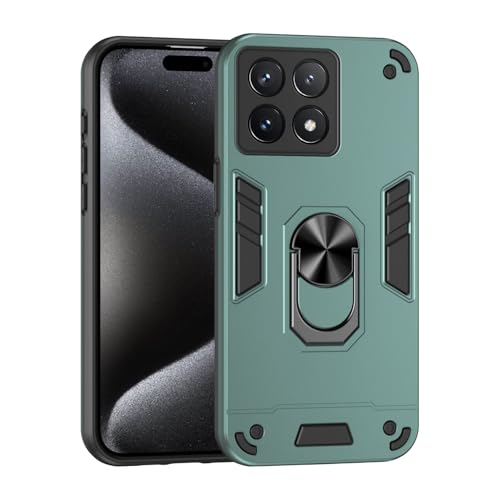 BAOPENB Stoßfester Schutz in Militärqualität Kompatibel mit Xiaomi Poco(Dark Green) von BAOPENB