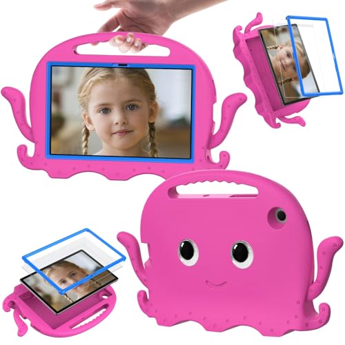 Multi-Viewing Stand Folio Case Cover Kompatibel mit Samsung Galaxy Tab A7 10,4 Zoll T500/T505 (2020) Hülle, leichte, stoßfeste Kinderhülle, Anti-Rutsch-Ecken-Tablet-Hülle mit Schultergurt Compatible w von BAOPENB