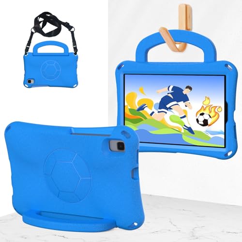Multi-Viewing Stand Folio Case Cover Kompatibel mit Samsung Galaxy Tab A9 8,7 Zoll, Modell 2023 (SM-X110/SM-X115), Tablet-Hülle, leicht, stoßfest, kinderfreundlich, mit Griff und Standfunktion(Blue) von BAOPENB