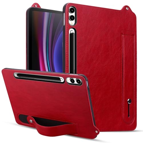 Multi-Viewing Stand Folio Case Cover Kompatibel mit Samsung Galaxy Tab S10 Ultra /S9 Ultra /S8 Ultra 14,6 Zoll 2024 SM-X920/X926B/X910/X900, stoßfest, mit Ständer, Handschlaufe, Tablet-Hülle aus Leder Multi-Viewing Stand Folio Case Cover Kompatibel mit Samsung Galaxy Tab S10 Ultra /S9 Ultra /S8 Ultra 14,6 Zoll 2024 SM-X920/X926B/X910/X900, stoßfest, mit Ständer, Handschlaufe, Tablet-Hülle aus Leder von BAOPENB