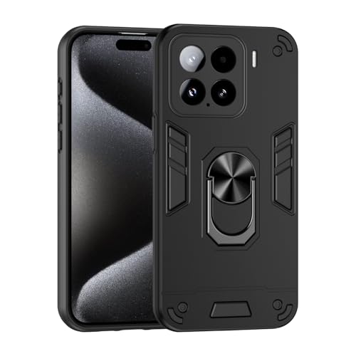 Stoßfester Schutz in Militärqualität Kompatibel mit der Xiaomi 15-Handyhülle mit Ständer und stoßfestem, sturzsicherem Schutz in Militärqualität, robuste Schutzhülle aus PC, matte Struktur, robuste Bu von BAOPENB