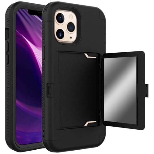 Stoßfester Schutz in Militärqualität Kompatibel mit iPhone 12 Pro Max Wallet Case mit Kartenhalter, Kickstand Card Slots Case, Heavy Duty Protective Dual Layer Shock Cover Hidden Card Slot Slim Wallet Stoßfester Schutz in Militärqualität Kompatibel mit iPhone 12 Pro Max Wallet Case mit Kartenhalter, Kickstand Card Slots Case, Heavy Duty Protective Dual Layer Shock Cover Hidden Card Slot Slim Wallet von BAOPENB