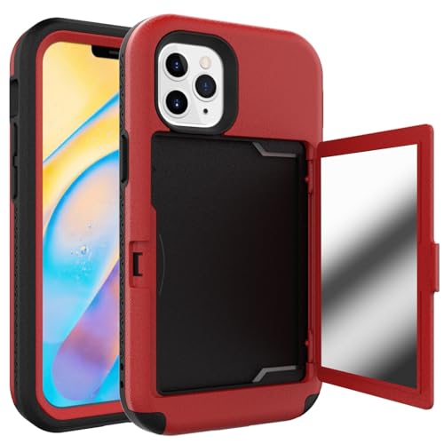 Stoßfester Schutz in Militärqualität Kompatibel mit iPhone 12 Pro Wallet Case mit Kartenhalter, Kickstand Card Slots Case, Heavy Duty Protective Dual Layer Shock Cover Hidden Card Slot Slim Wallet Cas Stoßfester Schutz in Militärqualität Kompatibel mit iPhone 12 Pro Wallet Case mit Kartenhalter, Kickstand Card Slots Case, Heavy Duty Protective Dual Layer Shock Cover Hidden Card Slot Slim Wallet Cas von BAOPENB