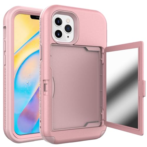 Stoßfester Schutz in Militärqualität Kompatibel mit iPhone 12 Pro Wallet Case mit Kartenhalter, Kickstand Card Slots Case, Heavy Duty Protective Dual Layer Shock Cover Hidden Card Slot Slim Wallet Cas Stoßfester Schutz in Militärqualität Kompatibel mit iPhone 12 Pro Wallet Case mit Kartenhalter, Kickstand Card Slots Case, Heavy Duty Protective Dual Layer Shock Cover Hidden Card Slot Slim Wallet Cas von BAOPENB