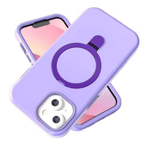 Stoßfester Schutz in Militärqualität Kompatibel mit iPhone 15-Hülle, mit Metallring, unsichtbarem Ständer, [kompatibel mit ], stoßfest, verstärkter Fallschutz, schlanke, flexible Rückseite Compatible von BAOPENB