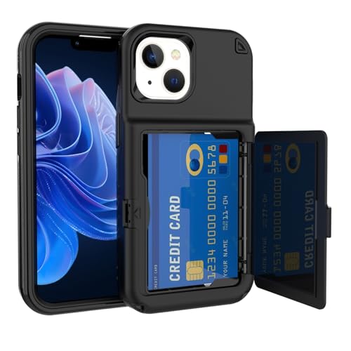 Stoßfester Schutz in Militärqualität Kompatibel mit iPhone 15 Plus Wallet Case mit Kartenhalter, Kickstand Card Slots Case, Heavy Duty Protective Dual Layer Shock Cover Hidden Card Slot Slim Wallet Ca Stoßfester Schutz in Militärqualität Kompatibel mit iPhone 15 Plus Wallet Case mit Kartenhalter, Kickstand Card Slots Case, Heavy Duty Protective Dual Layer Shock Cover Hidden Card Slot Slim Wallet Ca von BAOPENB