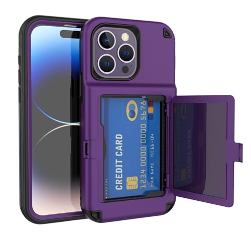 Stoßfester Schutz in Militärqualität Kompatibel mit iPhone 15 Pro Wallet Case mit Kartenhalter, Kickstand Card Slots Case, Heavy Duty Protective Dual Layer Shock Cover Hidden Card Slot Slim Wallet Cas Stoßfester Schutz in Militärqualität Kompatibel mit iPhone 15 Pro Wallet Case mit Kartenhalter, Kickstand Card Slots Case, Heavy Duty Protective Dual Layer Shock Cover Hidden Card Slot Slim Wallet Cas von BAOPENB