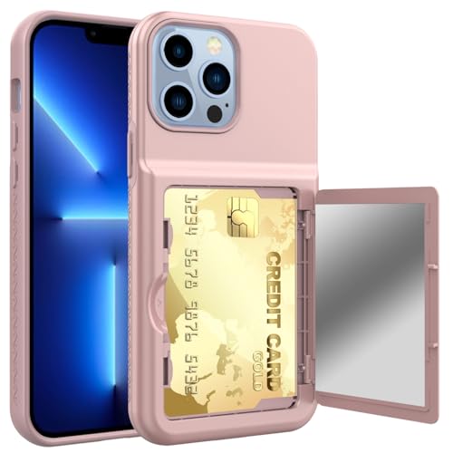 Stoßfester Schutz in Militärqualität Schutzhülle kompatibel mit iPhone 13 Pro Max 6,7 Zoll, Brieftasche, Kreditkartenhalter, Ausweisfach, Schiebetür, versteckte Tasche, kratzfest, doppelschichtig, Hyb Stoßfester Schutz in Militärqualität Schutzhülle kompatibel mit iPhone 13 Pro Max 6,7 Zoll, Brieftasche, Kreditkartenhalter, Ausweisfach, Schiebetür, versteckte Tasche, kratzfest, doppelschichtig, Hyb von BAOPENB