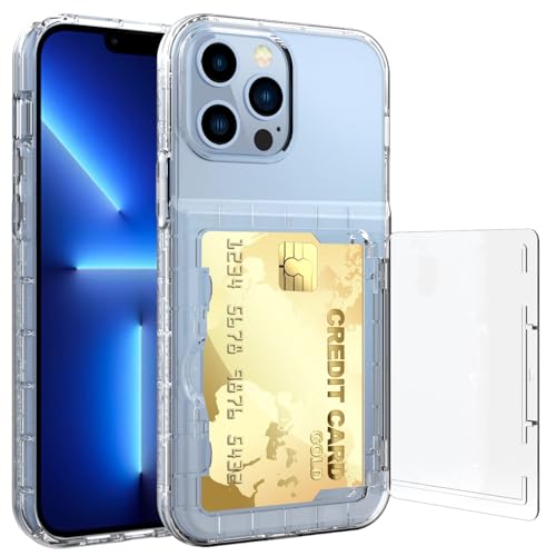 Stoßfester Schutz in Militärqualität Schutzhülle kompatibel mit iPhone 13 Pro Max 6,7 Zoll, Brieftasche, Kreditkartenhalter, Ausweisfach, Schiebetür, versteckte Tasche, kratzfest, doppelschichtig, Hyb Stoßfester Schutz in Militärqualität Schutzhülle kompatibel mit iPhone 13 Pro Max 6,7 Zoll, Brieftasche, Kreditkartenhalter, Ausweisfach, Schiebetür, versteckte Tasche, kratzfest, doppelschichtig, Hyb von BAOPENB