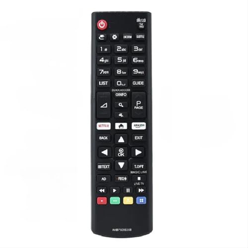 BARAC Ersatz-Fernbedienung für LG TV AKB75095308, geeignet für verschiedene Ultra-HD-TV mit Netflix Amazon-Tasten, 43UJ6309, 49UJ6309, 60UJ6309, 65UJ6309, keine Konfiguration erforderlich BARAC Ersatz-Fernbedienung für LG TV AKB75095308, geeignet für verschiedene Ultra-HD-TV mit Netflix Amazon-Tasten, 43UJ6309, 49UJ6309, 60UJ6309, 65UJ6309, keine Konfiguration erforderlich von BARAC