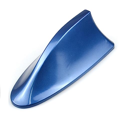 BARAC Haiflossenantenne für Auto, Dachantenne, AM/FM, Radio-Antenne, Haifischflosse, Universalantenne für Auto, SUV, LKW, Transporter, ABS (blau) von BARAC