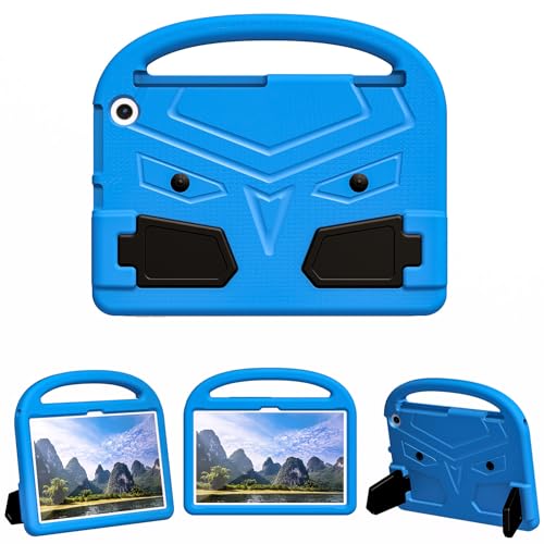 BARALARIQIU Kinder Hülle für Amazon Kindle Fire HD max 11 2023 Leichte Stoßfeste Kratzfest Weich Eva Gummi Schutzhülle mit Ständer Blau von BARALARIQIU
