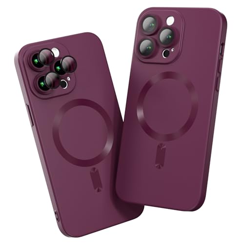 BARALARIQIU Magnetisch Hülle für iPhone 12 mini Kompatibel mit Mag-Safe Weich Silikon Stoßsicher Schutzhülle Cover mit Kameraschutz Rot BARALARIQIU Magnetisch Hülle für iPhone 12 mini Kompatibel mit Mag-Safe Weich Silikon Stoßsicher Schutzhülle Cover mit Kameraschutz Rot von BARALARIQIU