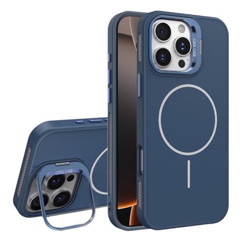 BARALARIQIU Magnetische schlanke Schutzhülle für iPhone 11 6.1" Flüssigsilikon-Hülle mit unsichtbarem Kamera Ständer, stoßfestes Design, kompatibel mit magnetischem Zubehör Blau BARALARIQIU Magnetische schlanke Schutzhülle für iPhone 11 6.1" Flüssigsilikon-Hülle mit unsichtbarem Kamera Ständer, stoßfestes Design, kompatibel mit magnetischem Zubehör Blau von BARALARIQIU