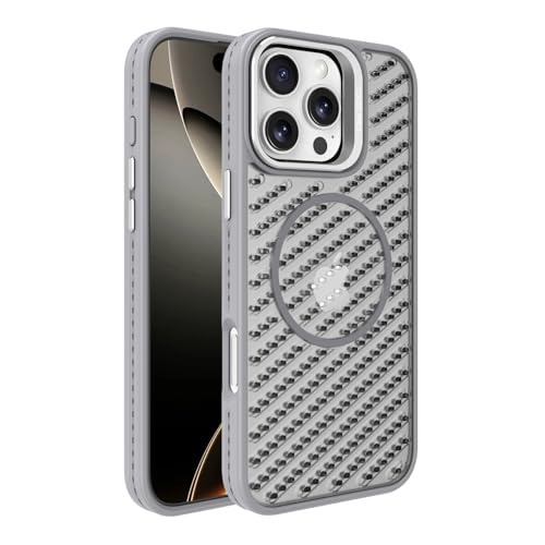 BARALARIQIU Schutzhülle für iPhone 13 Pro, Schutz in Militärqualität, Wärmeableitung, rundum stoßfeste Ecken, magnetische Handyhülle für iPhone 13 Pro-Grau BARALARIQIU Schutzhülle für iPhone 13 Pro, Schutz in Militärqualität, Wärmeableitung, rundum stoßfeste Ecken, magnetische Handyhülle für iPhone 13 Pro-Grau von BARALARIQIU