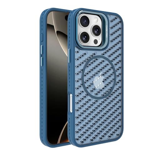 BARALARIQIU Schutzhülle für iPhone 15 Plus, Schutz in Militärqualität, Wärmeableitung, rundum stoßfeste Ecken, magnetische Handyhülle für iPhone 15 Plus-Blau BARALARIQIU Schutzhülle für iPhone 15 Plus, Schutz in Militärqualität, Wärmeableitung, rundum stoßfeste Ecken, magnetische Handyhülle für iPhone 15 Plus-Blau von BARALARIQIU