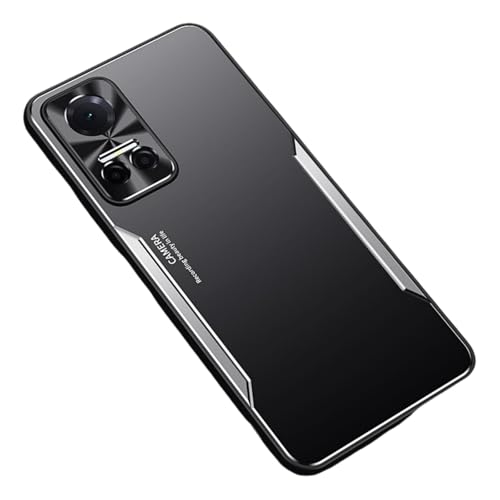 BARALARIQIU Ultra Dünn (0,35mm Slim) Hülle für Honor Magic7 Pro 6,8 Zoll, Kameraobjektivabdeckung, Leicht Matt Finish Hard Minimalistisch Hülle, Unterstützt Kabelloses Laden (Schwarz + Silber) von BARALARIQIU