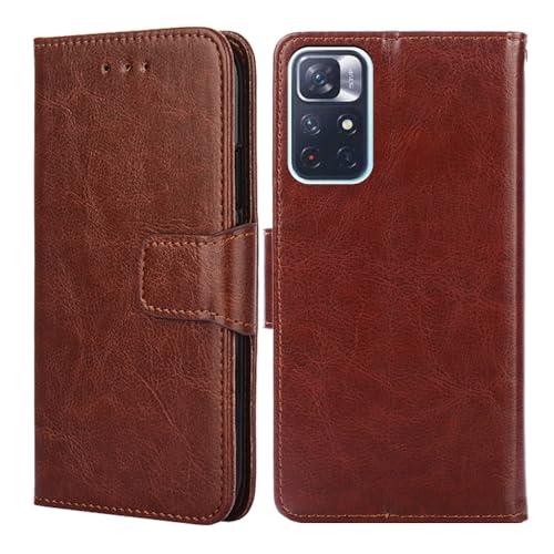 BARALARIQIU Wallet Case Kompatibel für Realme P3 Ultra 5G hülle 6,83 Zoll,[Premium PU Leder] [RFID-Blocker][Kartenfach] Flip Echt Leder Klapphülle Handytasche,Schutzhülle Klappbar Flipcase-Braun von BARALARIQIU
