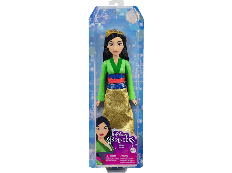 BARBIE HLW14 Disney Prinzessin Mulan-Puppe Spielzeugpuppe Mehrfarbig von BARBIE