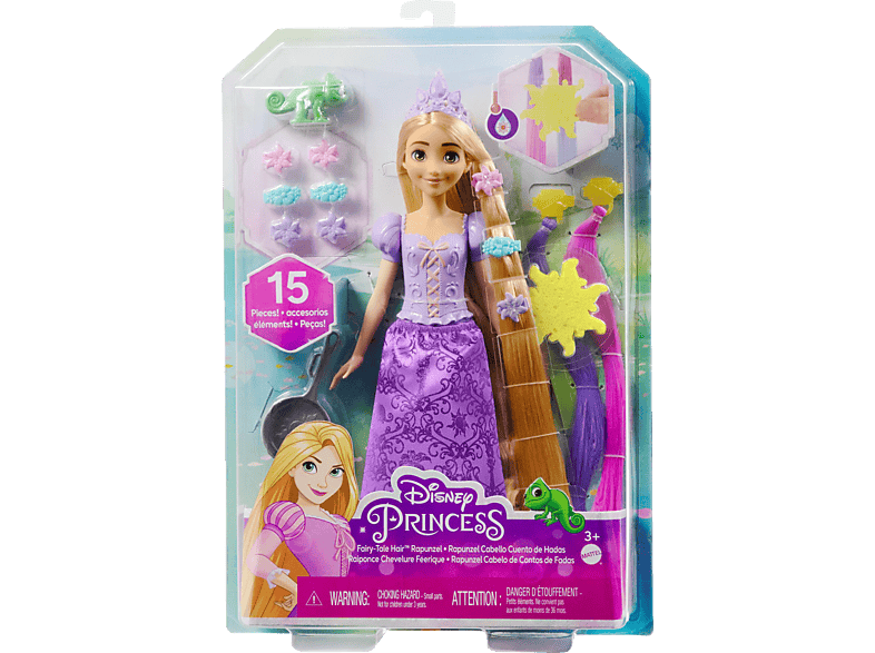 BARBIE HLW18 Disney Prinzessin Haarspiel Rapunzel Spielzeugpuppe Mehrfarbig von BARBIE