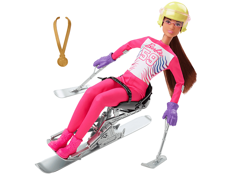 BARBIE Para Sport Ski Alpin Barbie Set inkl. Zubehör Spielzeugpuppe Mehrfarbig von BARBIE