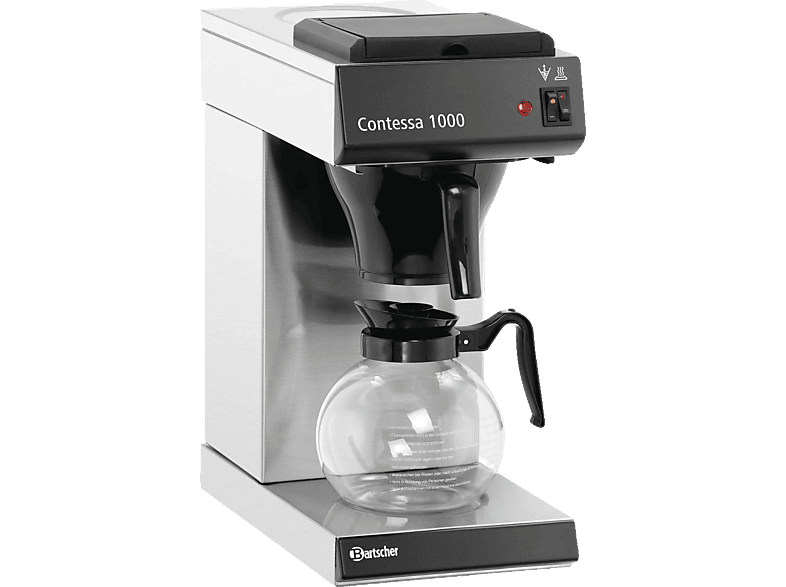 BARTSCHER A190056 Contessa 1000 Kaffeemaschine Silber/Schwarz von BARTSCHER