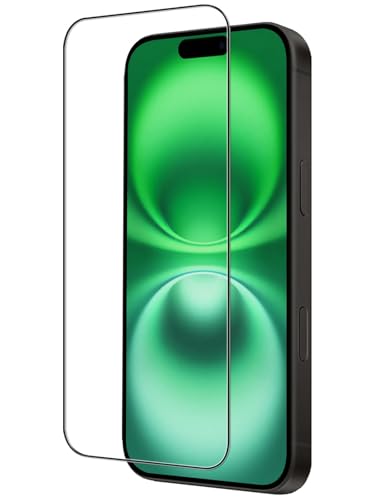 BASEY Displayschutzfolie für iPhone 16 Gehärtetes Glas 9H Full Cover Panzerglas Case Friendly Schutzglas [3-Stück] von BASEY