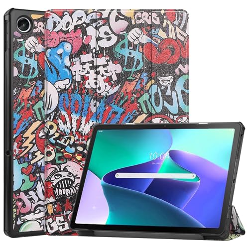 BASEY Hülle für Lenovo Tab M10 Plus 3rd Gen Schutzhülle Hülle - Lenovo Tab M10 Plus 3rd Gen Hartschalen-Hülle Lenovo Tab M10 Plus 3rd Gen Tablethülle Schutz - Graffiti von BASEY