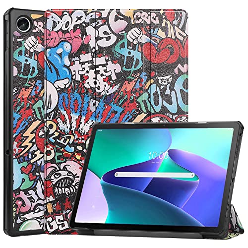 BASEY Hülle für Lenovo Tab M10 Plus 3rd Gen Schutzhülle Hülle - Lenovo Tab M10 Plus 3rd Gen Hartschalen-Hülle Lenovo Tab M10 Plus 3rd Gen Tablethülle Schutz - Graffiti von BASEY