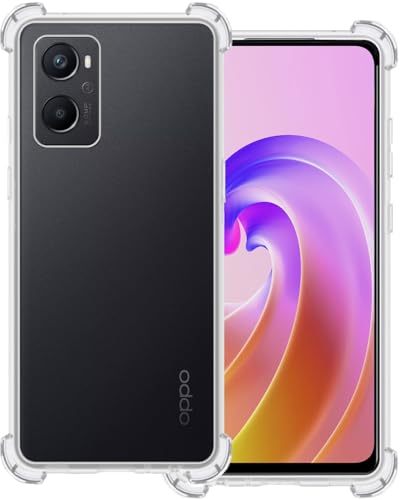 BASEY Hülle für Oppo A76 Stoßfestes Gehäuse - Oppo A76 Hülle Stoßfester Bumper - Transparent von BASEY