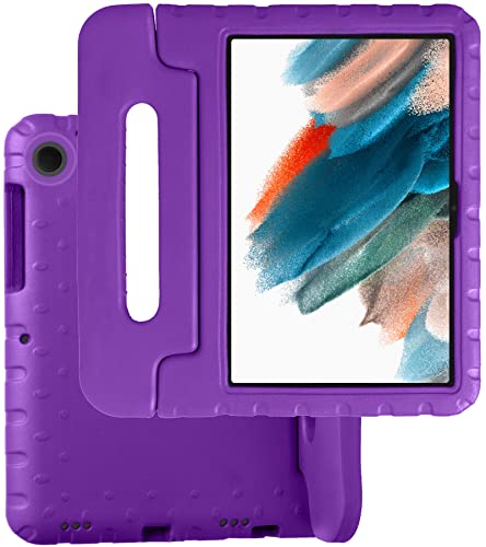 BASEY Hülle für Samsung Galaxy Tab A8 2021 Hülle Kinderfreundliche Stoßfeste Schutzhülle - Kindgerechte Samsung Galaxy Tab A8 2021 Hülle Kids Case - Flieder von BASEY