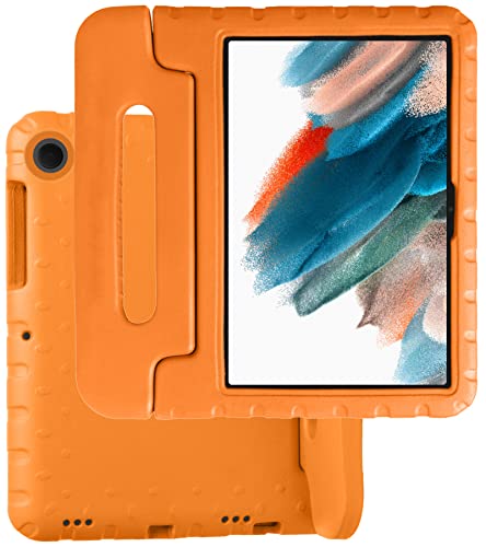 BASEY Hülle für Samsung Galaxy Tab A8 2021 Hülle Kinderfreundliche Stoßfeste Schutzhülle - Kindgerechte Samsung Galaxy Tab A8 2021 Hülle Kids Case - Orange von BASEY
