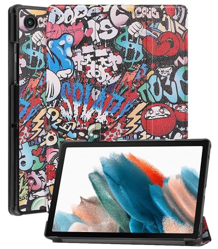 BASEY Hülle für Samsung Galaxy Tab A8 2021 Schutzhülle Hülle - Samsung Galaxy Tab A8 2021 Hartschalen-Hülle Samsung Galaxy Tab A8 2021 Tablethülle Schutz - Graffiti von BASEY