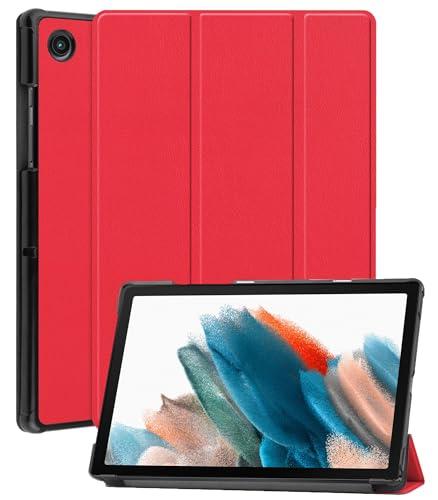 BASEY Hülle für Samsung Galaxy Tab A8 2021 Schutzhülle Hülle - Samsung Galaxy Tab A8 2021 Hartschalen-Hülle Samsung Galaxy Tab A8 2021 Tablethülle Schutz - Rot von BASEY