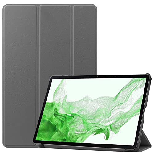 BASEY Hülle für Samsung Galaxy Tab S8+ Schutzhülle Hülle - Samsung Galaxy Tab S8+ Hartschalen-Hülle Samsung Galaxy Tab S8+ Tablethülle Schutz - Grau von BASEY