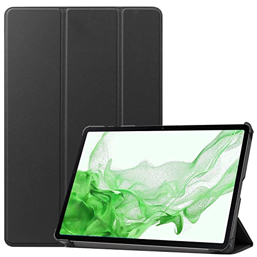 BASEY Hülle für Samsung Galaxy Tab S8+ Schutzhülle Hülle - Samsung Galaxy Tab S8+ Hartschalen-Hülle Samsung Galaxy Tab S8+ Tablethülle Schutz - Schwarz von BASEY