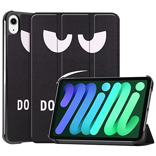 BASEY Hülle für iPad Mini 6 8.3 (2021) Schutzhülle Hülle - iPad Mini 6 8.3 (2021) Hartschalen-Hülle iPad Mini 6 8.3 (2021) Tablethülle Schutz - Don't Touch Me von BASEY