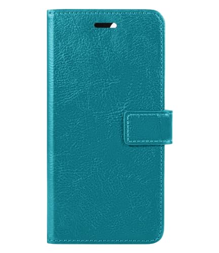 BASEY Hülle für iPhone 14 Pro Bookcase Flip Case - iPhone 14 Pro Hülle Bookcase - Türkis von BASEY