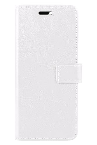 BASEY Hülle für iPhone 15 Pro Bookcase Flip Case - iPhone 15 Pro Hülle Bookcase - Weiß von BASEY