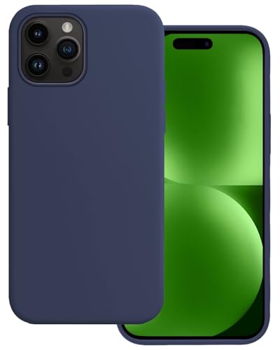 BASEY Hülle für iPhone 15 Pro Max Silikon Rückseiten-Cover - iPhone 15 Pro Max Silikonhülle - DonkelBlau BASEY Hülle für iPhone 15 Pro Max Silikon Rückseiten-Cover - iPhone 15 Pro Max Silikonhülle - DonkelBlau von BASEY