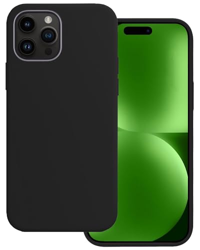 BASEY Hülle für iPhone 15 Pro Max Silikon Rückseiten-Cover - iPhone 15 Pro Max Silikonhülle - Schwarz BASEY Hülle für iPhone 15 Pro Max Silikon Rückseiten-Cover - iPhone 15 Pro Max Silikonhülle - Schwarz von BASEY
