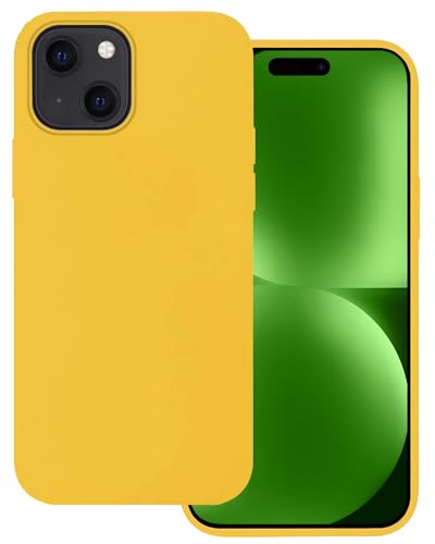 BASEY Hülle für iPhone 15 Silikon Rückseiten-Cover - iPhone 15 Silikonhülle - Gelb BASEY Hülle für iPhone 15 Silikon Rückseiten-Cover - iPhone 15 Silikonhülle - Gelb von BASEY