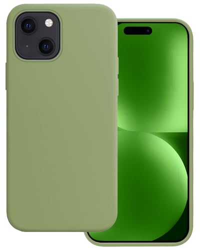 BASEY Hülle für iPhone 15 Silikon Rückseiten-Cover - iPhone 15 Silikonhülle - Grün von BASEY