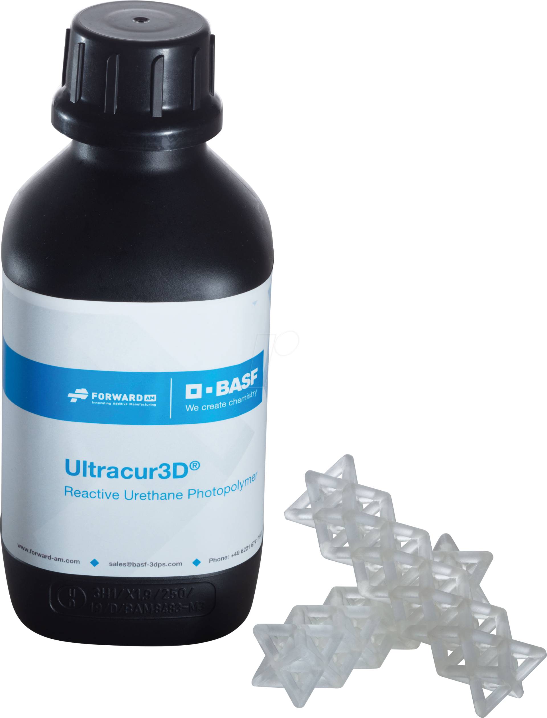 BASFU 1006-001 - 3D Druck, Kunstharz, Ultracur3D ST 45 Transparent, 1 kg von BASF Ultrafuse