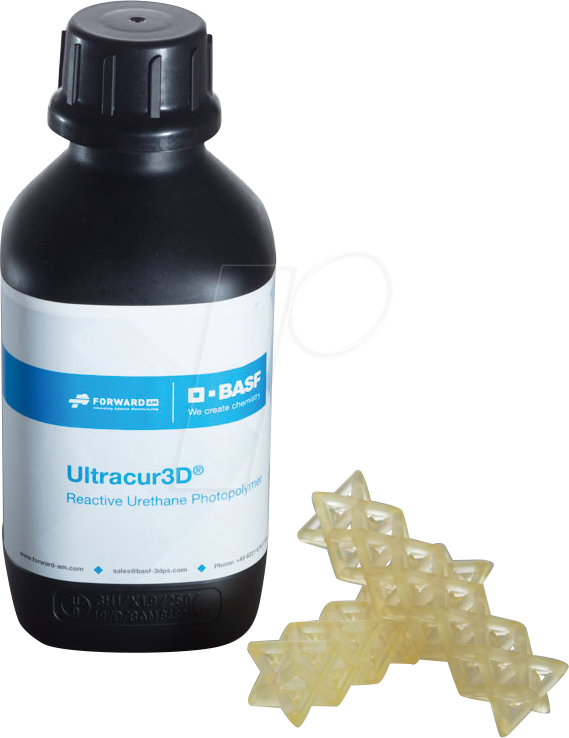 BASFU 1010-001 - 3D Druck, Kunstharz, Ultracur3D EL 60 Flexible Resin, 1 kg von BASF Ultrafuse