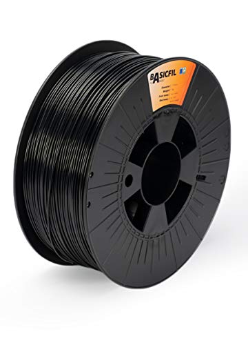 BASICFIL ABS (3D Drucker Filament), 1.75mm, 1kg, Schwarz (Black) von BASICFIL